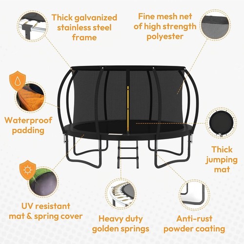 10ft large trampoline safety - 10ft,