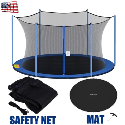 Trampoline safety net jumping - safety,